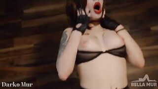 Redhead woman Mad Moxxi fucked by a man with a big cock