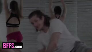 Yoga master fucked by pervert student and his friends
