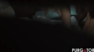 Skinny blonde slut Jazlyn Ray gets her eye gamed and fucked hard