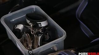 Busty beauties Ania Kinski and Anissa Kate in a wild DP session