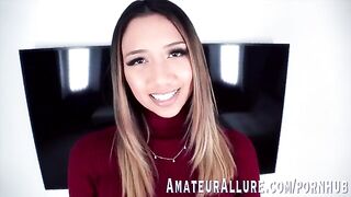 A girl with a beautiful body loves to feel a cock down her throat