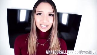 A girl with a beautiful body loves to feel a cock down her throat
