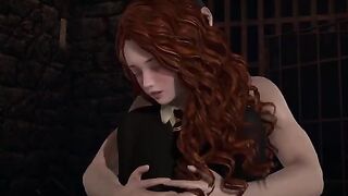 Hermione Granger and Harry Potter are fucking on the third floor