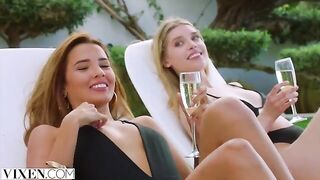 Dream threesome with beautiful girls Agatha, Freya and Lika in 4K quality