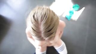 A sweet and sweaty teen gets fucked hard at the gym in this steamy SecretCrush4k scene