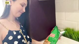 A stepmom comforted her upset stepson with a passionate encounter