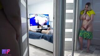 The stepdaughter continued to spy on her stepfather, continuing where they left off (Part 1)