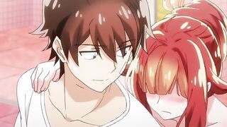 The Tsundere redhead with small tits gets fucked in missionary after a relaxing massage -