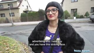 French babe Candy Scott gets her pussy filled with cash