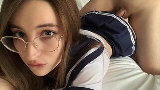 Stepsister Bella Murr shot a video of her tight pussy being fucked hard