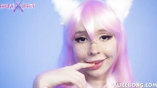 Alice Bong cosplays as a cute character and gets her ass stuffed with toy