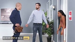Xander helped Maserati XXX, who got stuck, by oiling her ass