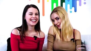 The guys fucked two girls in an intense threesome with Nico Nice