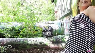 German scout picked up Turkish MILF for a rough session in public