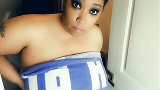 BBW Ebony Step Mom Gets Cornered in the Closet and Gets fucked by her step son