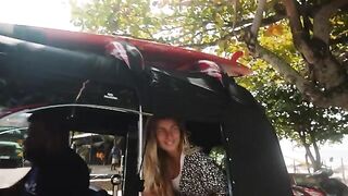 A couple has sex on the beach in a passionate outdoor session