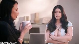 Appetizing teacher Anissa has a steamy lesson with her student Violet