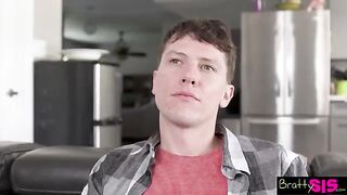 Stepsis asks if her bro has a boner in this funny video