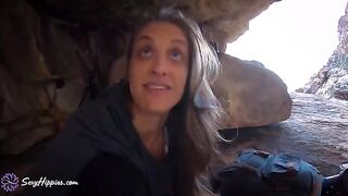 Three hikers lost in the wilderness, engage in passionate outdoor sex
