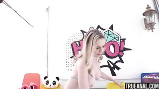 Rebel Rhyder gets her asshole gapped hard in this TrueAnal exclusive scene