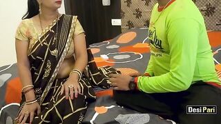 Desi Pari’s hot step mom saves her from divorce with naughty Hindi talk