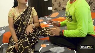 Desi Pari’s hot step mom saves her from divorce with naughty Hindi talk