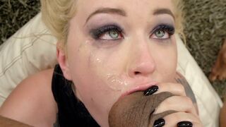 Blonde girl Misha Cross has a big ass and receives a lot of cock