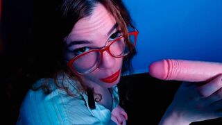 A professor teaches her students how to fuck in an ASMR roleplay