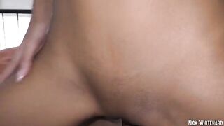 Petite Lia Lin’s slim waist and round ass make for a perfect fuck