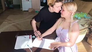 A shy student got fucked by her math tutor in a steamy session