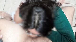 A rich girl gets fucked before going to school, she is a total slut
