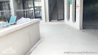 A woman with a big ass cheats on her husband in a daring way