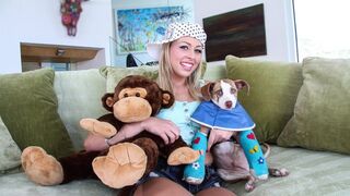 Brunette PAWG Zoey Monroe gets her asshole gapped by French hung