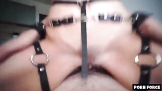 Petite teen gets used as a plaything in hardcore BDSM action