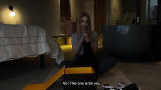 Unboxing with a hot babe, Californiababe, and rough sex in HD