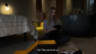 Unboxing with a hot babe, Californiababe, and rough sex in HD