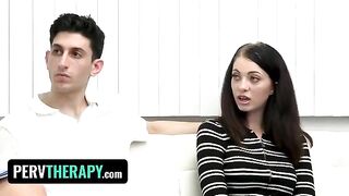 Beautiful milf doctor Kenzie Love helps pervert stepsiblings explore their sexuality
