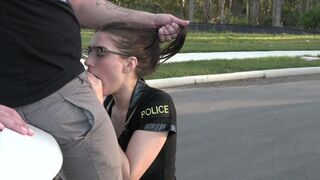A seductive female cop stops me and takes me for a ride in 4K