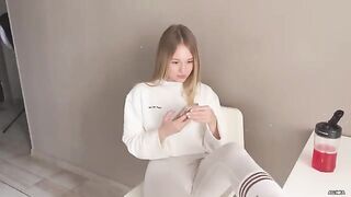 A girl with an attitude threw her legs on the table and got fucked