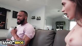 Petite teen Sera Ryder gets her pussy stuffed with BBC by horny stepdad Jovan Jordan
