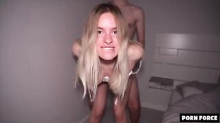 Big Booty Blonde gets Manhandled in College Dorm - Miradavid - Bleached Raw - Ep 33