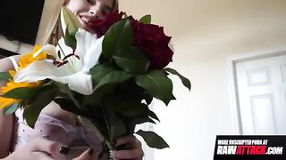 Redhead beauty Octavia enjoys a huge cock passionately