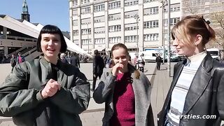 Three girls are not enough for a male, so they found two more sexy babes to enjoy the threesome