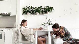 Elegant young whore gets fucked hard on the table