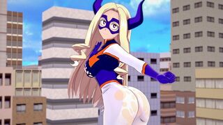 Big tits Mt. Lady from My Hero Academia gets fucked in POV