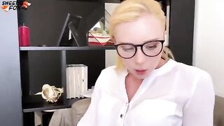The secretary is getting fucked by her boss in different poses with passion