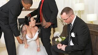Payton Preslee's wedding day turned into a wild interracial threesome adventure