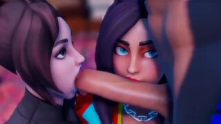 Compilation of the hottest Fortnite blowjob scenes, featuring intense action and stunning visuals