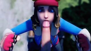 Compilation of the hottest Fortnite blowjob scenes, featuring intense action and stunning visuals