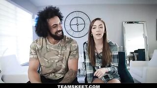 The guy fucked his pretty and sexy girlfriend in all holes